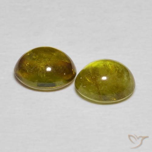 2.26 ct natürliche Tiefes Goldbraun Sphene-Edelsteine, Oval, Transparent