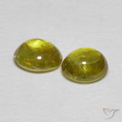1.76 ct natürliche Tiefes Goldbraun Sphene-Edelsteine, Oval, Transparent