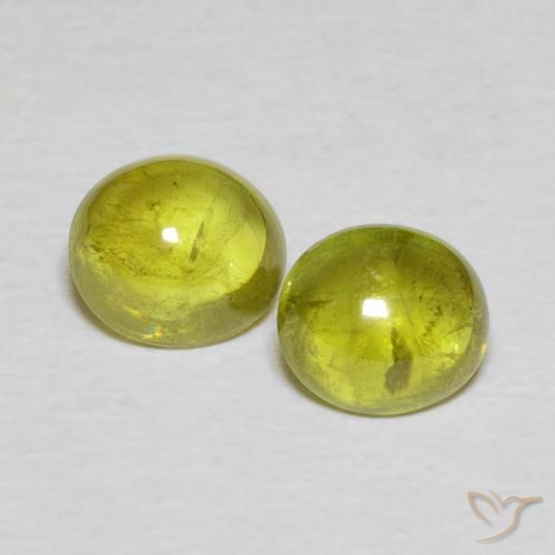 2.65ctw Natürlicher gelblich-grün Sphene, Oval, Transparent