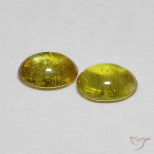 1.56 ct natürliche Erdiges Gold Sphene-Edelsteine, Oval, Transparent