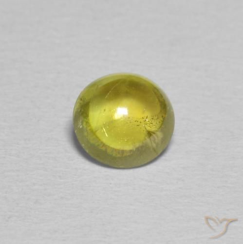 0.94ct Natürlicher Mittelgelb Sphene, Oval, Transparent