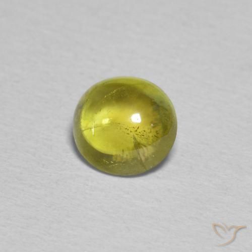 9,17 ctw natürlicher Mittelgelb Sphene, Oval, Transparent