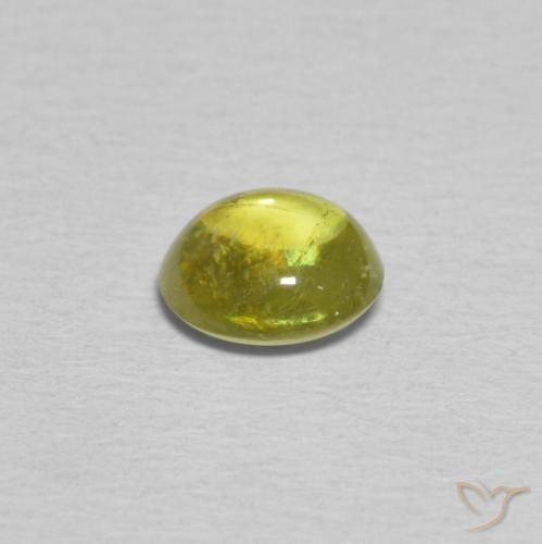 9,17 ctw natürlicher Mittelgelb Sphene, Oval, Transparent