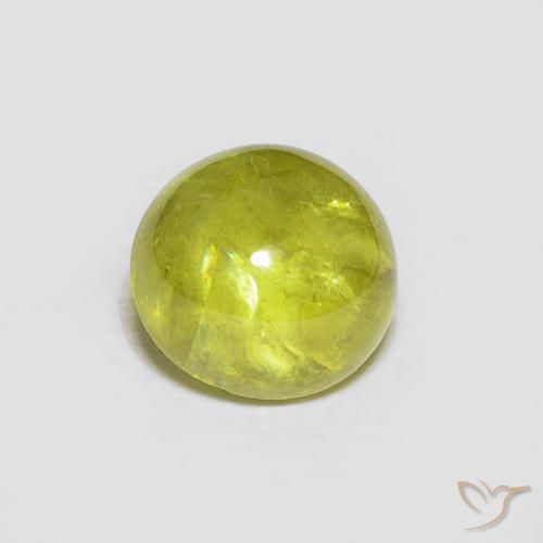 1.80ct Natürlicher Warmes Waldgrün Sphene, Oval, Transparent
