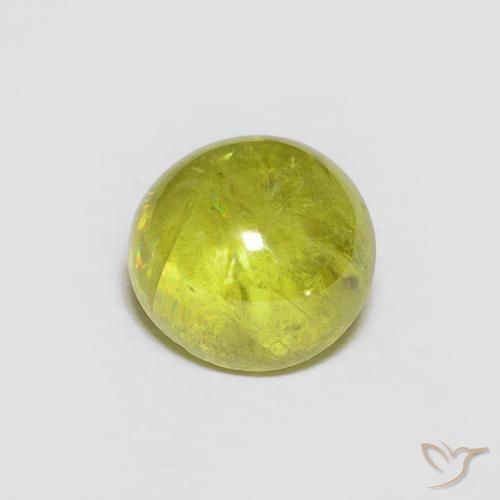 9,17 ctw natürlicher Warmes Waldgrün Sphene, Oval, Transparent