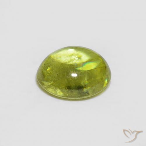 9,17 ctw natürlicher Warmes Waldgrün Sphene, Oval, Transparent