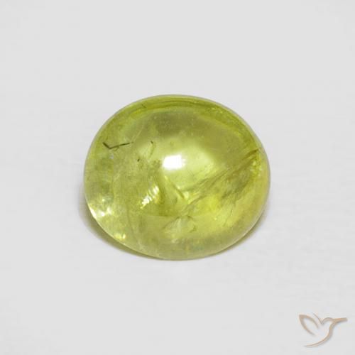 1.75ct Natürlicher Mittelgrün Sphene, Oval, Transparent