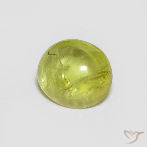 9,17 ctw natürlicher Mittelgrün Sphene, Oval, Transparent