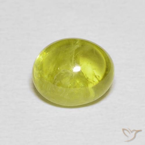 2.42ct Natürlicher Mittelgrün Sphene, Oval, Transparent