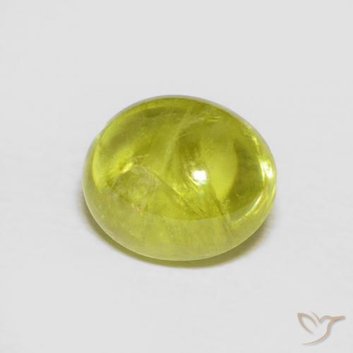 9,17 ctw natürlicher Mittelgrün Sphene, Oval, Transparent