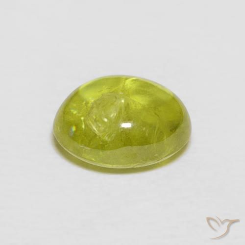 9,17 ctw natürlicher Mittelgrün Sphene, Oval, Transparent