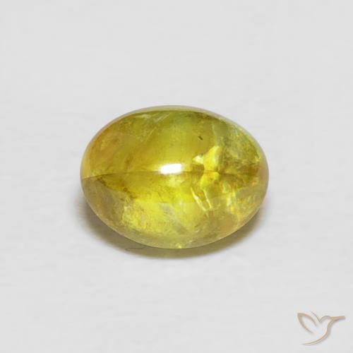 0.94ct Natürlicher Bräunliches Gelb Sphene, Oval, Transparent
