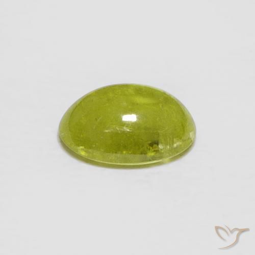 9,17 ctw natürlicher Warmes Erdgrün Sphene, Oval, Transparent