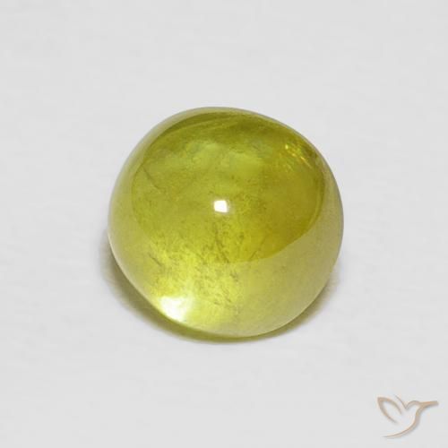 9,17 ctw natürlicher Mittelgelb Sphene, Oval, Transparent
