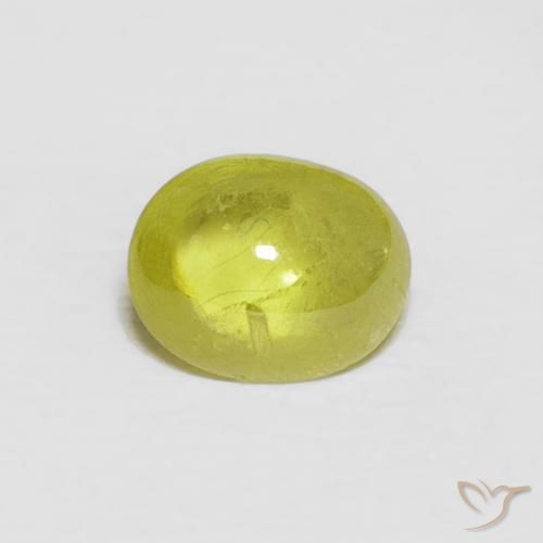 1.19ct Natürlicher Mittelgelb Sphene, Oval, Transparent