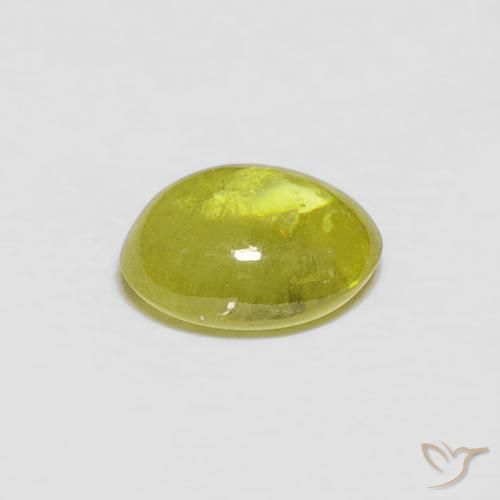 9,17 ctw natürlicher Mittelgelb Sphene, Oval, Transparent