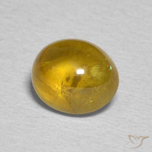 9,17 ctw natürlicher Golden Sphene, Oval, Transparent