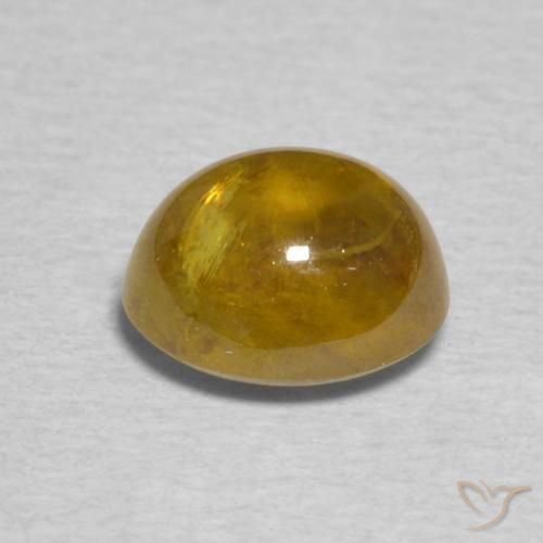 9,17 ctw natürlicher Golden Sphene, Oval, Transparent