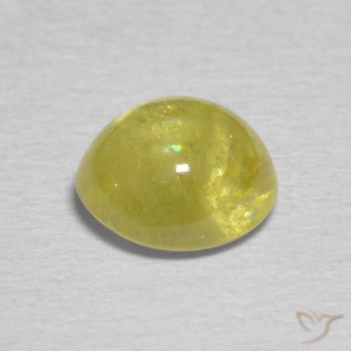 9,17 ctw natürlicher Goldgrün Braun Sphene, Oval, Transparent