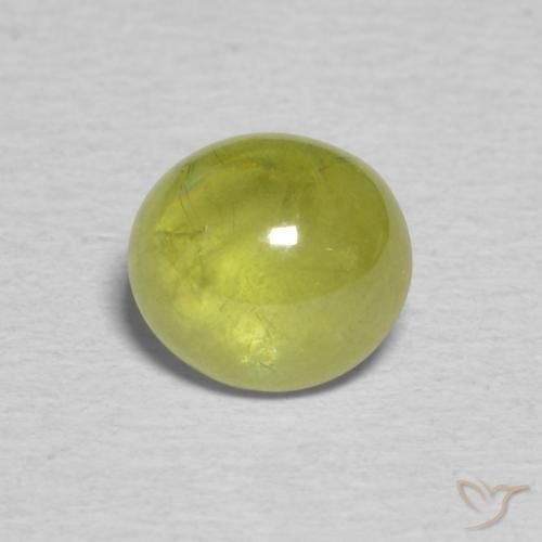 1.27ct Natürlicher gelblich-grün Sphene, Oval, Transparent