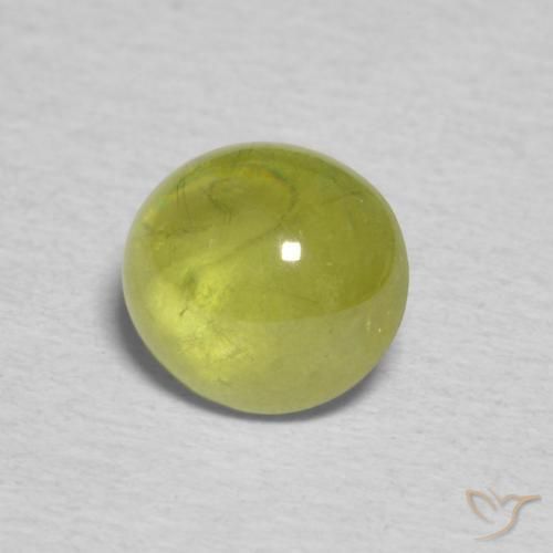 9,17 ctw natürlicher gelblich-grün Sphene, Oval, Transparent