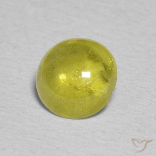 9,17 ctw natürlicher Mittelgelb Sphene, Oval, Transparent