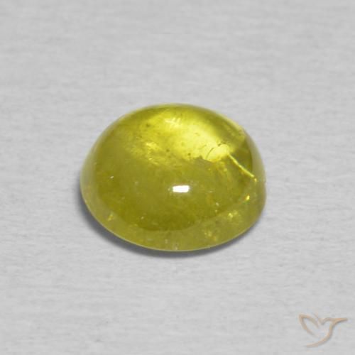 9,17 ctw natürlicher Mittelgelb Sphene, Oval, Transparent