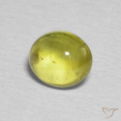 9,17 ctw natürlicher gelblich-grün Sphene, Oval, Transparent