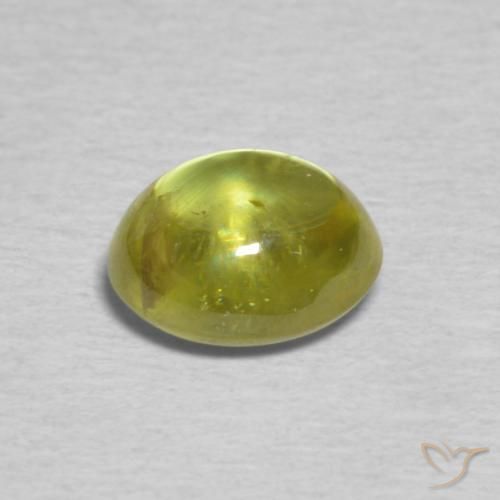 9,17 ctw natürlicher gelblich-grün Sphene, Oval, Transparent