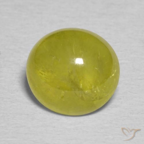 9,17 ctw natürlicher Warmes Waldgrün Sphene, Oval, Lichtdurchlässig