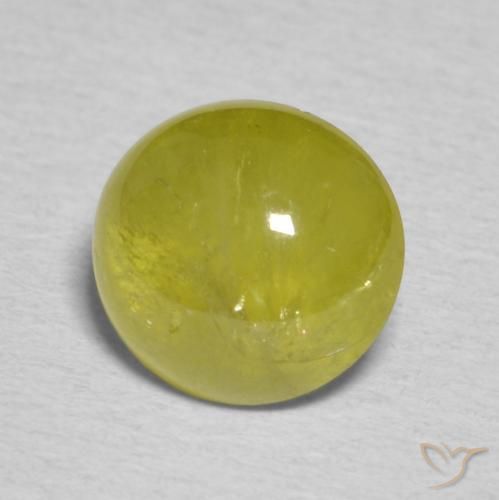 9,17 ctw natürlicher Warmes Waldgrün Sphene, Oval, Lichtdurchlässig