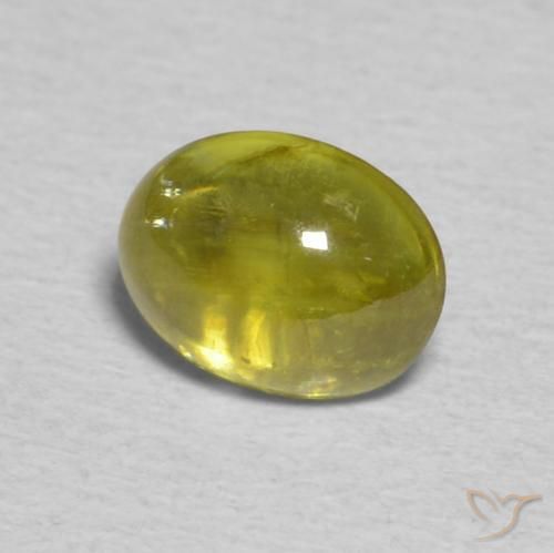 9,17 ctw natürlicher Warmes Erdgrün Sphene, Oval, Transparent