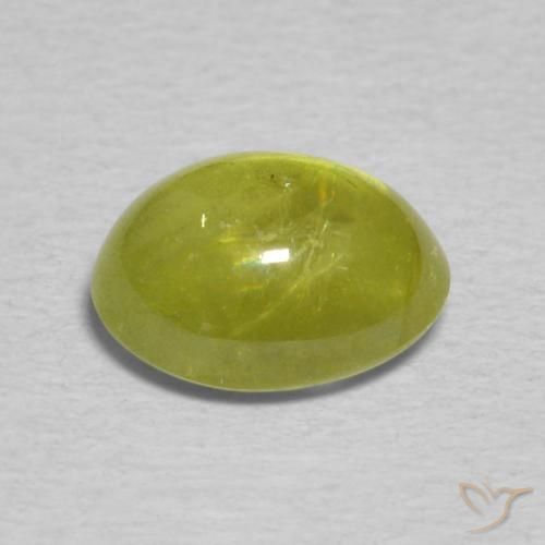 9,17 ctw natürlicher gelblich-grün Sphene, Oval, Transparent