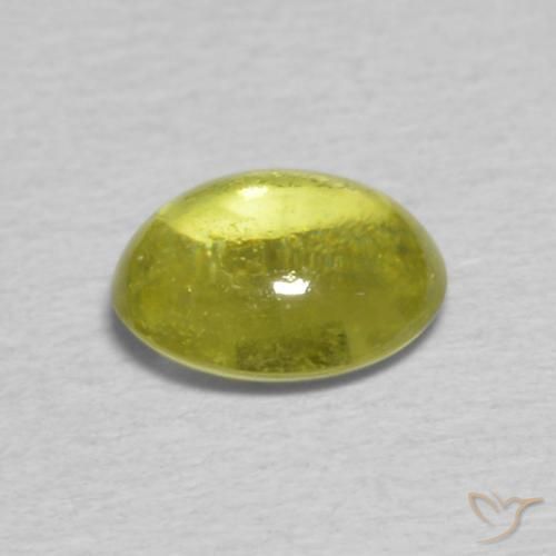 9,17 ctw natürlicher Warmes Erdgrün Sphene, Oval, Transparent