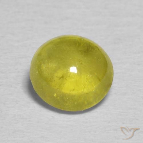 0.85ct Natürlicher Warmes Erdgrün Sphene, Oval, Transparent