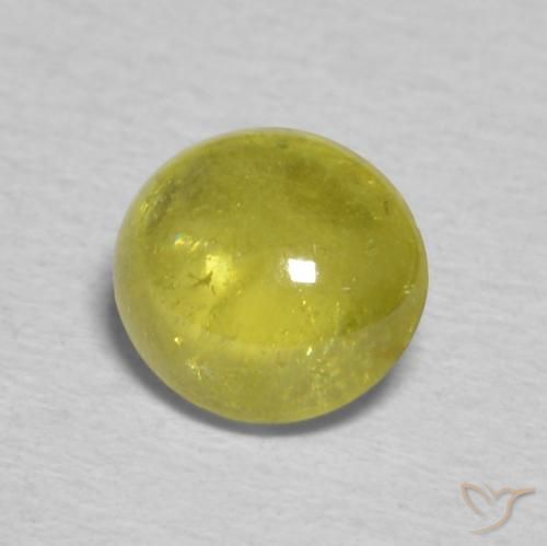 9,17 ctw natürlicher Warmes Erdgrün Sphene, Oval, Transparent