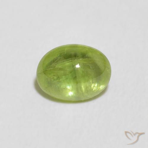 0.85ct Natürlicher hellgrün Sphene, Oval, Transparent