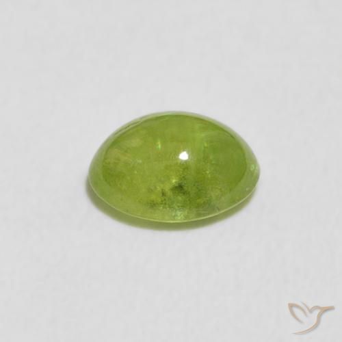 9,17 ctw natürlicher hellgrün Sphene, Oval, Transparent