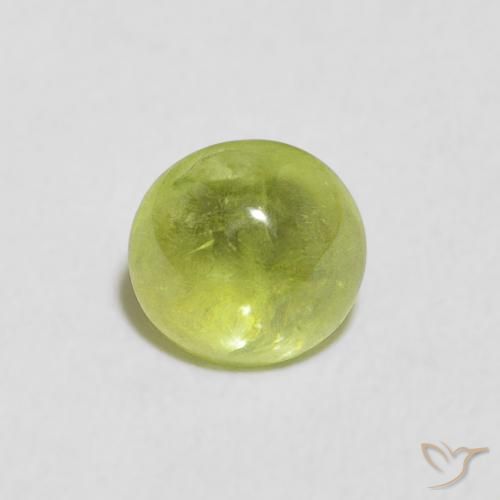 0.85ct Natürlicher hellgrün Sphene, Oval, Transparent