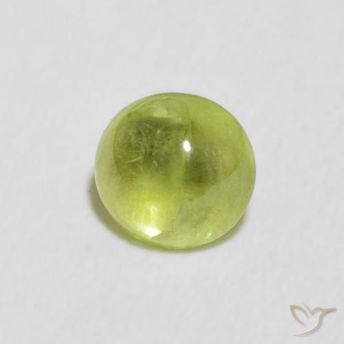 9,17 ctw natürlicher hellgrün Sphene, Oval, Transparent