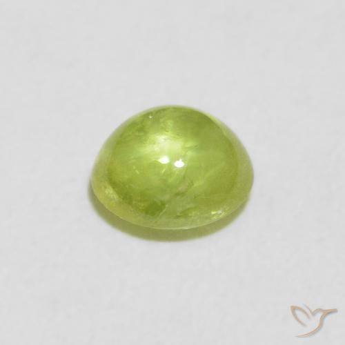 9,17 ctw natürlicher hellgrün Sphene, Oval, Transparent