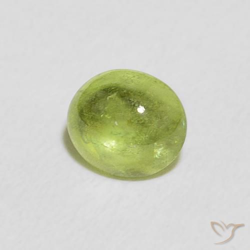 9,17 ctw natürlicher gelblich-grün Sphene, Oval, Transparent