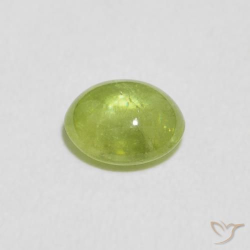 9,17 ctw natürlicher gelblich-grün Sphene, Oval, Transparent