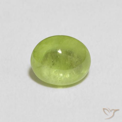 1.02ct Natürlicher Lebendiges grün Sphene, Oval, Transparent