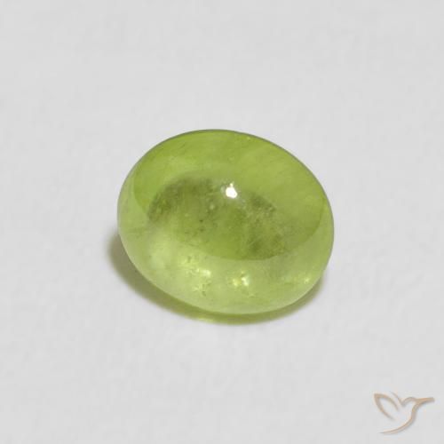 9,17 ctw natürlicher Lebendiges grün Sphene, Oval, Transparent
