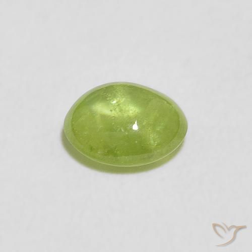 9,17 ctw natürlicher Lebendiges grün Sphene, Oval, Transparent