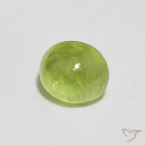 9,17 ctw natürlicher Lebendiges Gelbgrün Sphene, Oval, Transparent