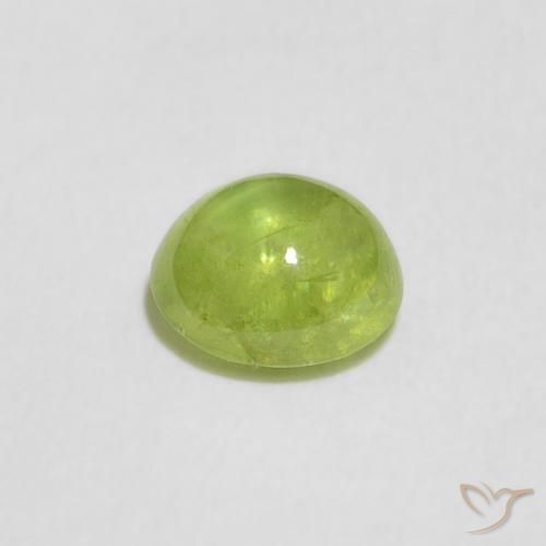 9,17 ctw natürlicher Lebendiges Gelbgrün Sphene, Oval, Transparent