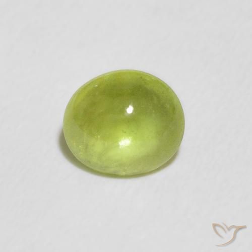 1.02ct Natürlicher hellgrün Sphene, Oval, Transparent