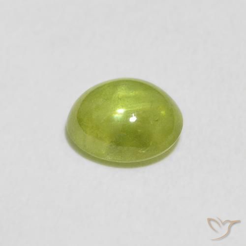 9,17 ctw natürlicher hellgrün Sphene, Oval, Transparent